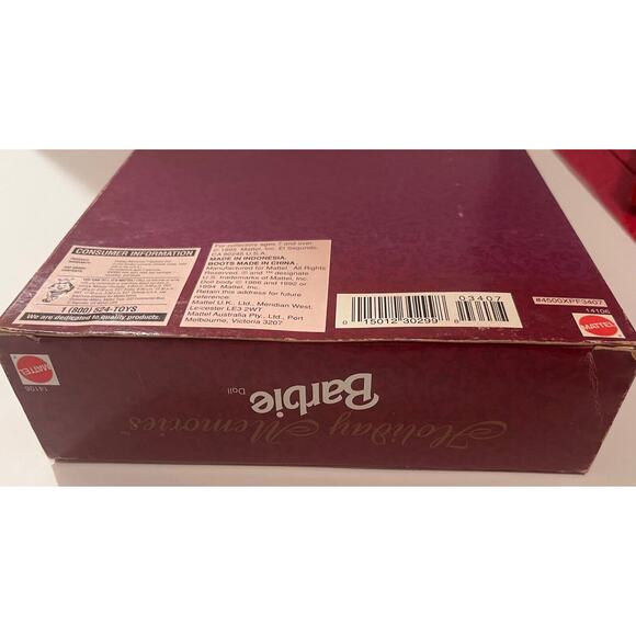 Hallmark Special Edition Holiday Memories Barbie Doll 1995 Best Christmas Wishes - Picture 9 of 11